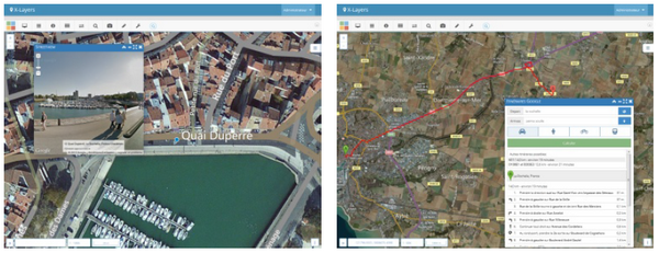 X'map - La solution de cartographie en ligne complète - Affichage de fonds de plans OpenStreetMap, Bing, Google